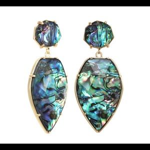 STELLA DROP EARRING- rainbow mother of pearl